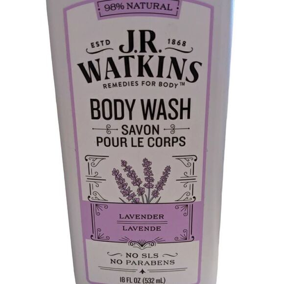 JR Watkins Lavender Body Wash 18 fl oz Lot of 2 Scented Soap 98% Natural - Picture 3 of 4